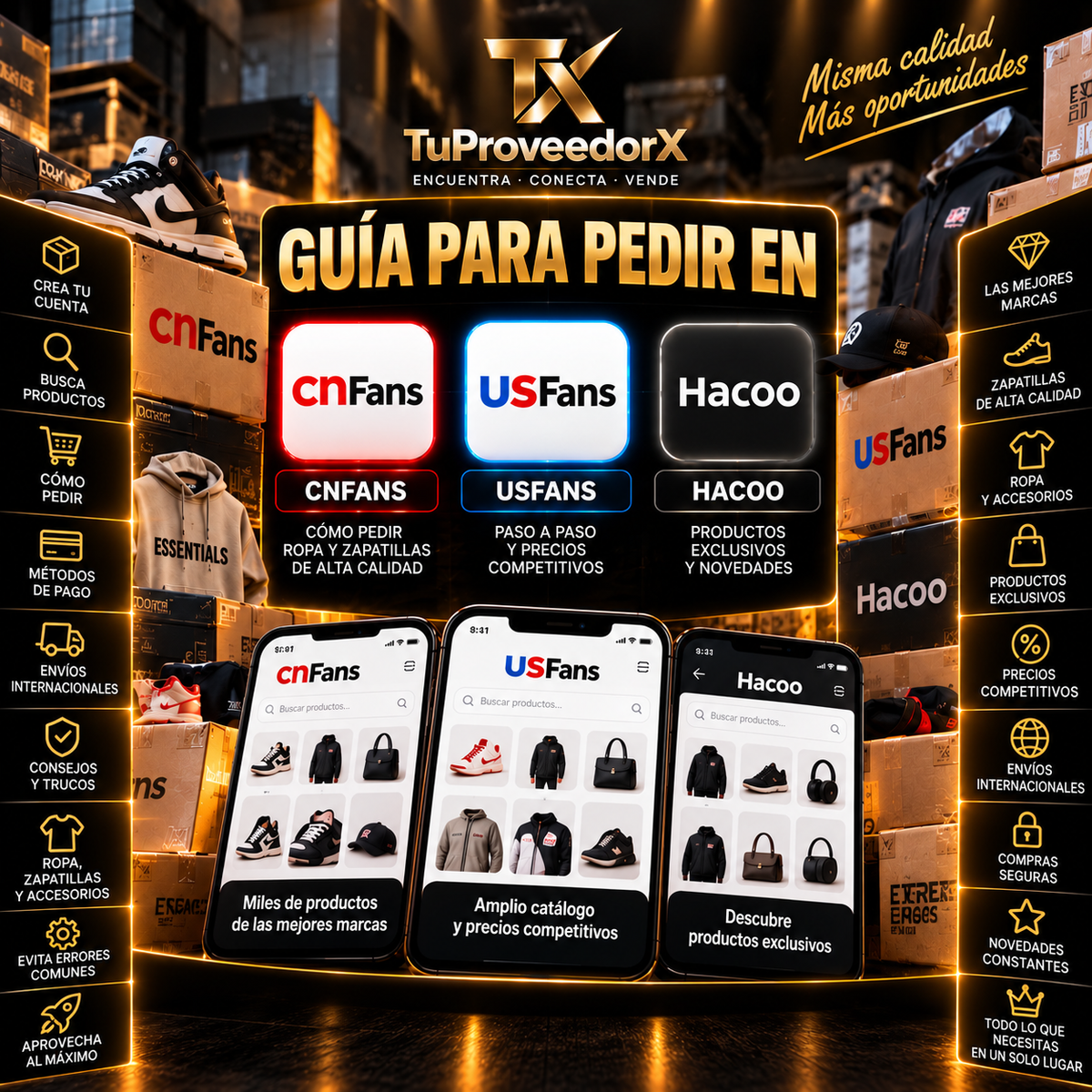 GUÍA PARA CN FANS, US FANS, HACOO